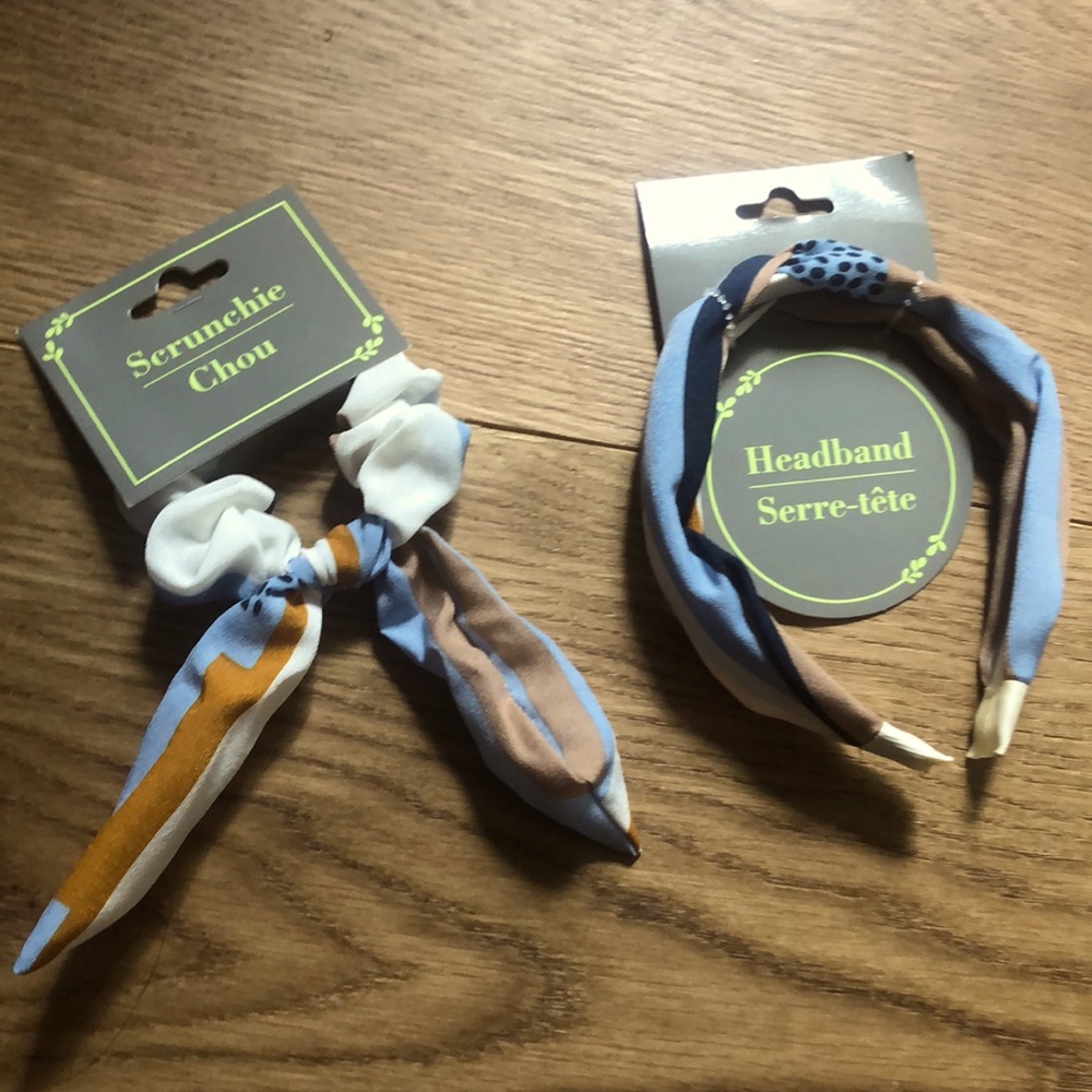 Scrunchie and headband set
